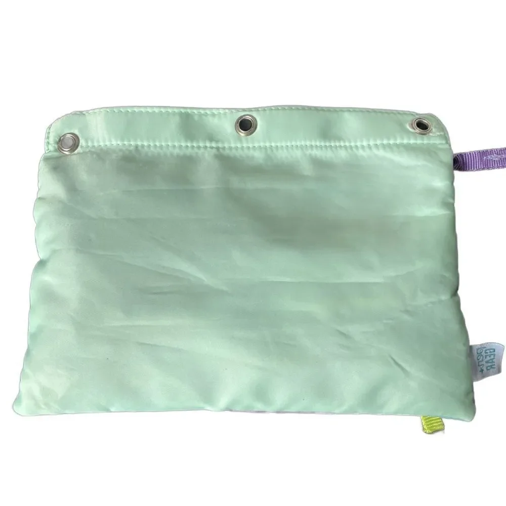 Pen+Gear Pastel Tie Dye Three Pocket Pencil Bag w/Erasers/Stapler/Pencils